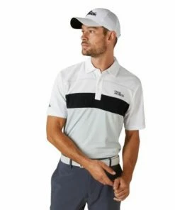Oscar Jacobson Dodman Polo (Lunar Grey & Black) -Golf Balls & Accessories Sales Shop Black Polo 3 450x450 1