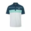 Oscar Jacobson Dodman Polo (White & Aqua) -Golf Balls & Accessories Sales Shop Dodman Polo Blue White