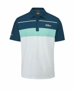Oscar Jacobson Dodman Polo (White & Aqua)