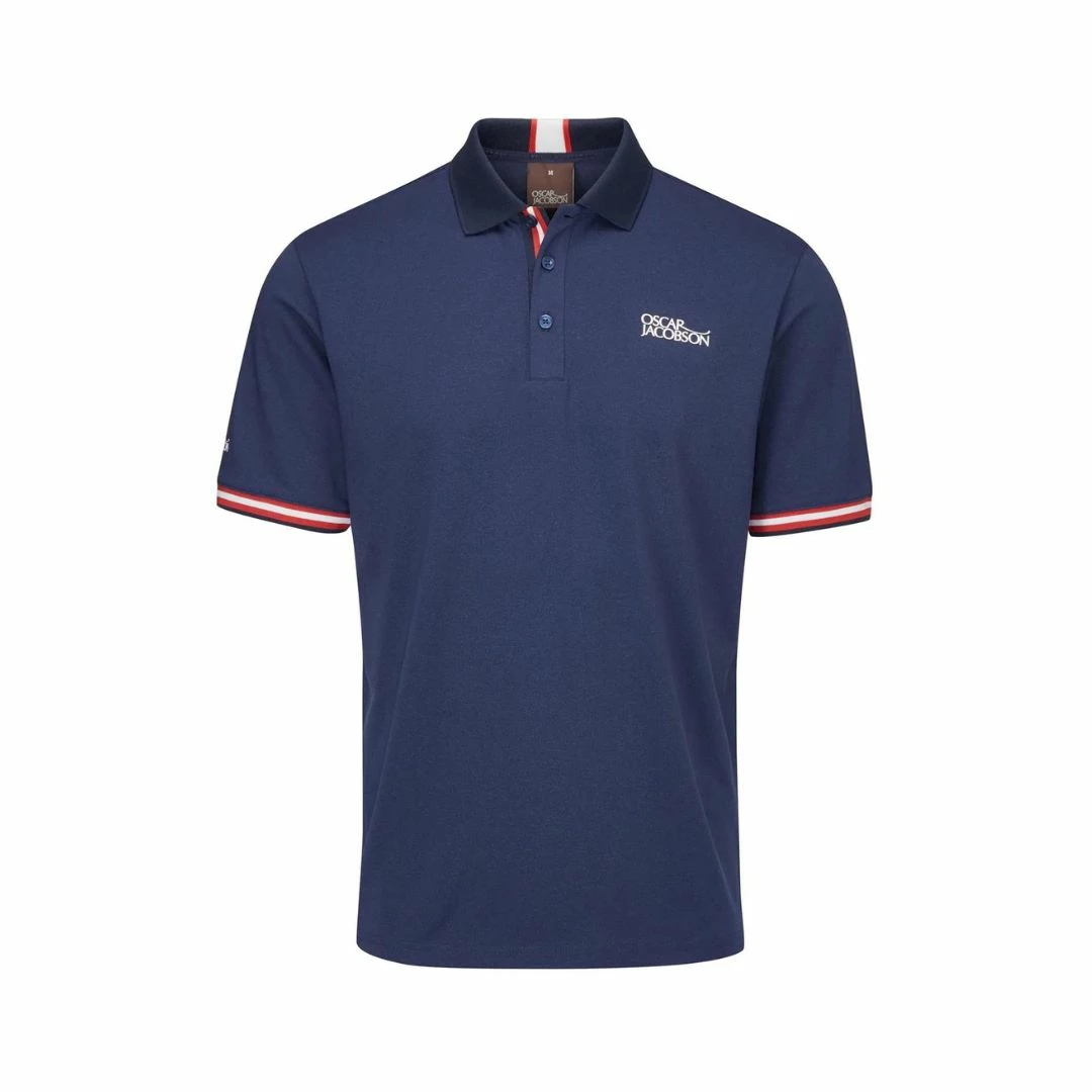 Oscar Jacobson Durham Tour Polo (Navy & Jewel Red) 3 Oscar Jacobson Durham Tour Polo (Navy & Jewel Red)