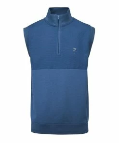 Farah Clint Sleeveless Mid Layer (Dusky Blue)
