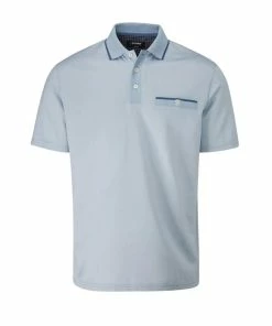 Farah Nelson Polo Shirt (Farah Blue & Dusky Blue)