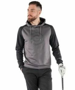 Galvin Green Devlin Hoodie (Forged Iron & Black) -Golf Balls & Accessories Sales Shop Galvin Green Devlin Hoodie Forge Iron Black4 450x450 1