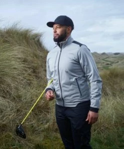 Galvin Green Lyle Windproof Jacket (Sharkskin & Black) -Golf Balls & Accessories Sales Shop Galvin Green Lyle Windproof Jacket Sharkskin Black3 450x450 1