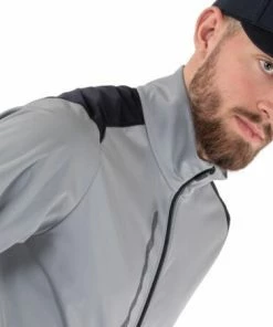 Galvin Green Lyle Windproof Jacket (Sharkskin & Black) -Golf Balls & Accessories Sales Shop Galvin Green Lyle Windproof Jacket Sharkskin Black5 450x450 1