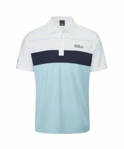 Oscar Jacobson Dodman Polo (Cool Blue & Navy)