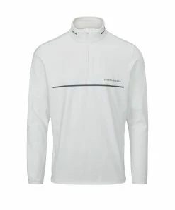 Oscar Jacobson Darwin Midlayer (White & Pewter)