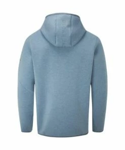 Oscar Jacobson Dayne Zip Neck Hoodie (China Blue Marl) -Golf Balls & Accessories Sales Shop Oscar Jacobson Dayne China Blue Hoodie 2 450x450 1
