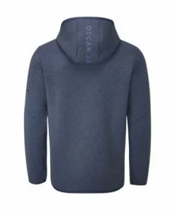 Oscar Jacobson Dayne Zip Neck Hoodie (Navy Marl) -Golf Balls & Accessories Sales Shop Oscar Jacobson Dayne Navy Hoodie 2 450x450 1