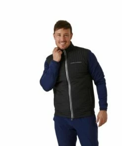 Oscar Jacobson Hodgson Padded Gilet (Black) -Golf Balls & Accessories Sales Shop Oscar Jacobson HODGSON padded gilet Black 3 450x450 1