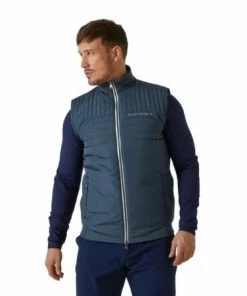 Oscar Jacobson Hodgson Padded Gilet (Blue) -Golf Balls & Accessories Sales Shop Oscar Jacobson HODGSON padded gilet China Blue 3 450x450 1