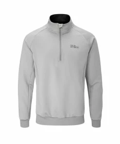 Oscar Jacobson Trent Tour Midlayer (Light Grey & Black)