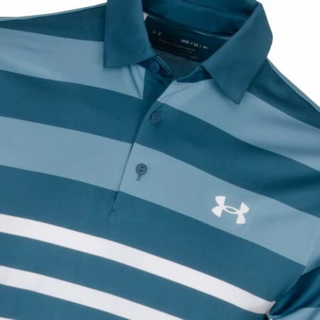 Mens Under Armour Playoff 3.0 Striped Polo (Static Blue) 5 Mens Under Armour Playoff 3.0 Striped Polo (Static Blue) - Image 3
