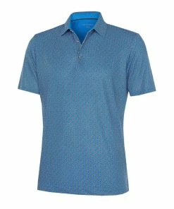 Galvin Green Mauro Breathable Short Sleeve Shirt (Blue/White)