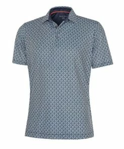 Galvin Green Mauro Breathable Short Sleeve Shirt (Navy/White)