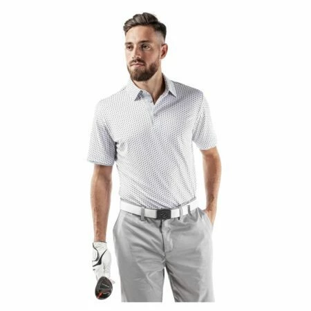 Galvin Green Mark Breathable Short Sleeve Shirt (Grey/ White) 9 Galvin Green Mark Breathable Short Sleeve Shirt (Grey/ White) - Image 7