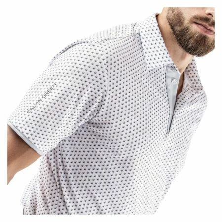 Galvin Green Mark Breathable Short Sleeve Shirt (Grey/ White) 7 Galvin Green Mark Breathable Short Sleeve Shirt (Grey/ White) - Image 5