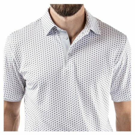 Galvin Green Mark Breathable Short Sleeve Shirt (Grey/ White) 5 Galvin Green Mark Breathable Short Sleeve Shirt (Grey/ White) - Image 3