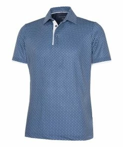 Galvin Green Mark Breathable Short Sleeve Shirt (Ensign Blue / Navy)