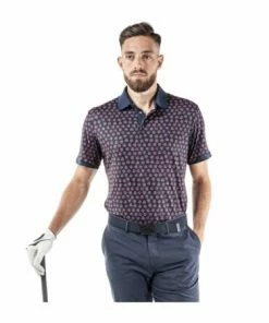 Galvin Green Murphy Breathable Short Sleeve Shirt (Navy/Orange) -Golf Balls & Accessories Sales Shop Untitled design 75 450x450 1