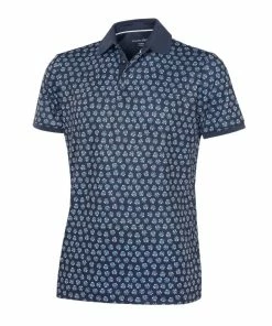 Galvin Green Murphy Breathable Short Sleeve Shirt (Navy/Blue)