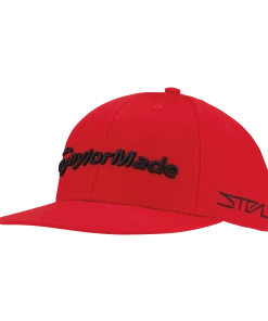TaylorMade Tour Flatbill Cap (Red)