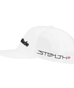 TaylorMade Tour Flatbill Cap (White) -Golf Balls & Accessories Sales Shop flatbill white 4 450x450 1