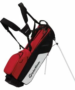 Taylormade 2023 Flextech Crossover Golf Stand Bag Driver (Red, Black & White)