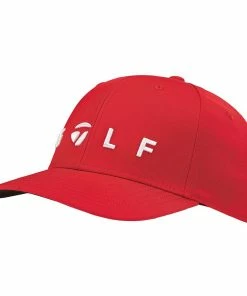 TaylorMade Lifestyle Adjustment Golf Logo Cap (Red)